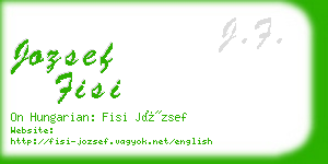 jozsef fisi business card